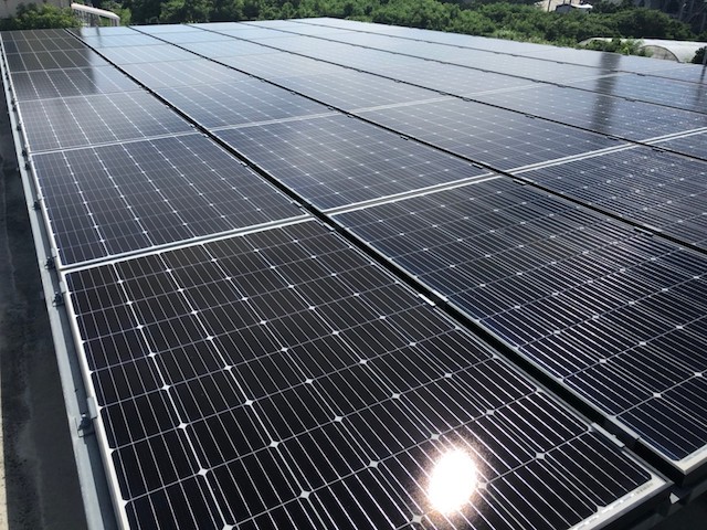 うるま市　太陽光発電施工写真